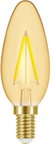 LED Filament Vintage Candle 3W Warm White