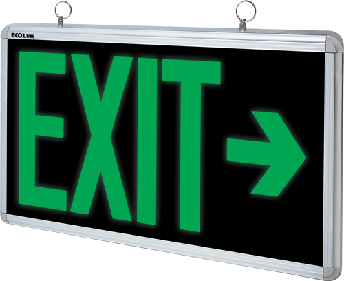 Exit Light, Arrow Right, Double-Sided