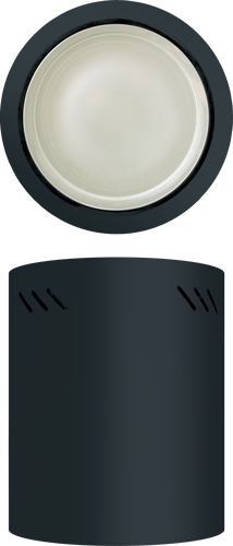 Firefly  Vertical Downlight Surface Type with Glass Cover