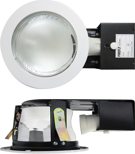 Firefly  Horizontal Downlight Recessed Type with Partial Frosted Glass