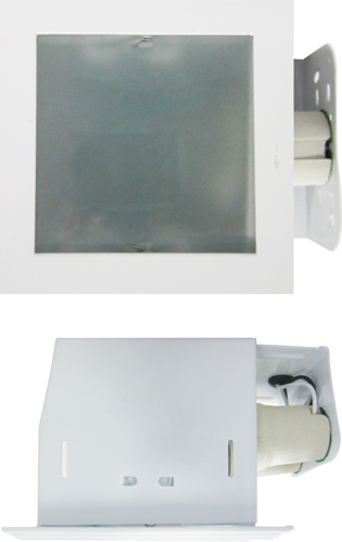 Firefly  Square Horizontal Downlight Recessed Type with Full Frosted Glass