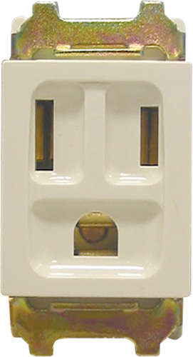 Classic Flat Pin Outlet w/ Ground 16A 250V