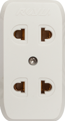 Double Convenience Outlet 10A - White