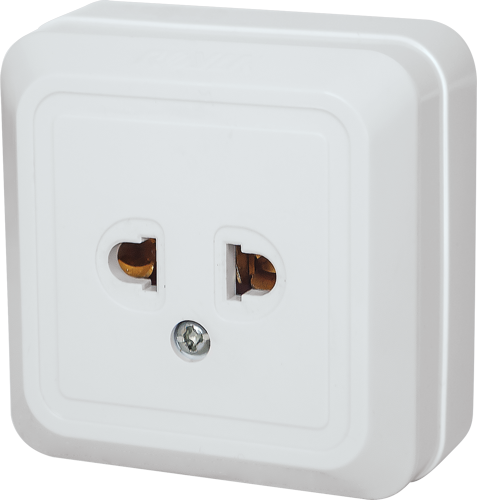 1 Gang Universal Outlet 10A - White