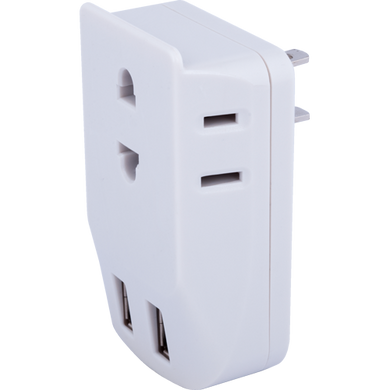 Octopus Adapter w/ 2 USB Ports 10A White