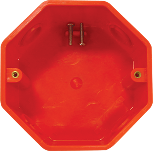 PVC Mouldings Junction Box w/o Cover Orange