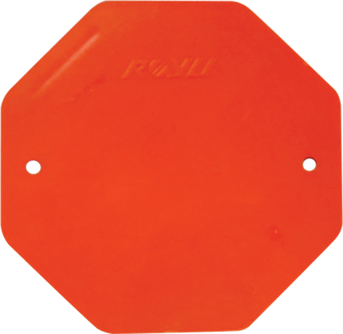 PVC Mouldings Junction Box Cover w/ Screw Orange