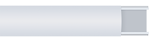 PVC Rectangular Moulding 25mm x 16mm x 2.44m