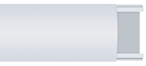 PVC Rectangular Moulding 40mm x 25mm x 2.44m