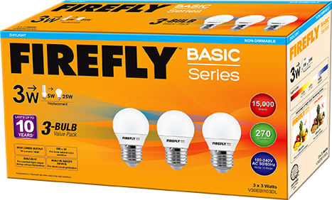 LED Bulb Value Pack 3W DL E27